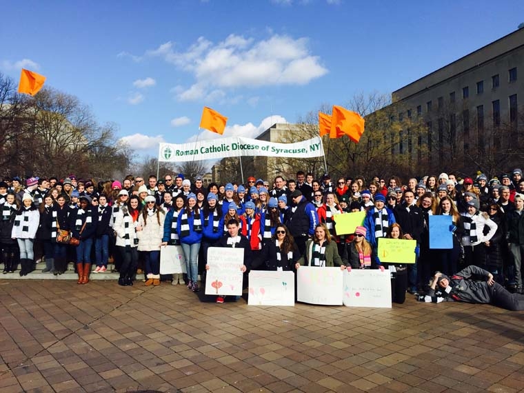 Hundreds from the diocese march for life in D.C.