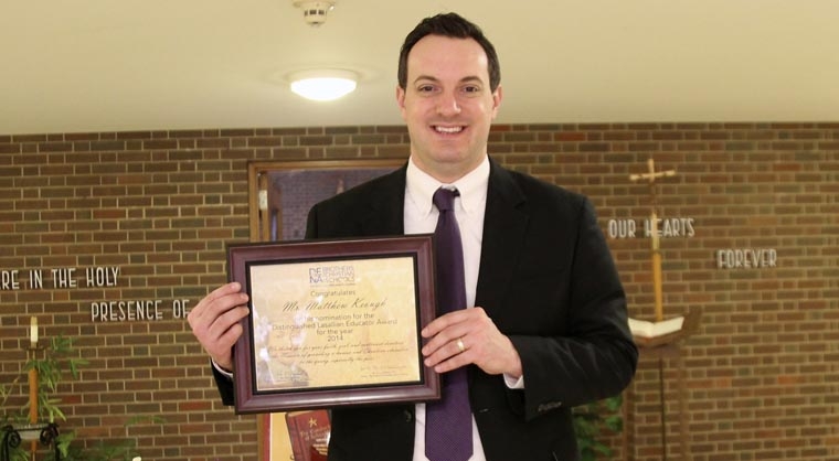 Keough awarded CBA Lasallian Educator of the Year