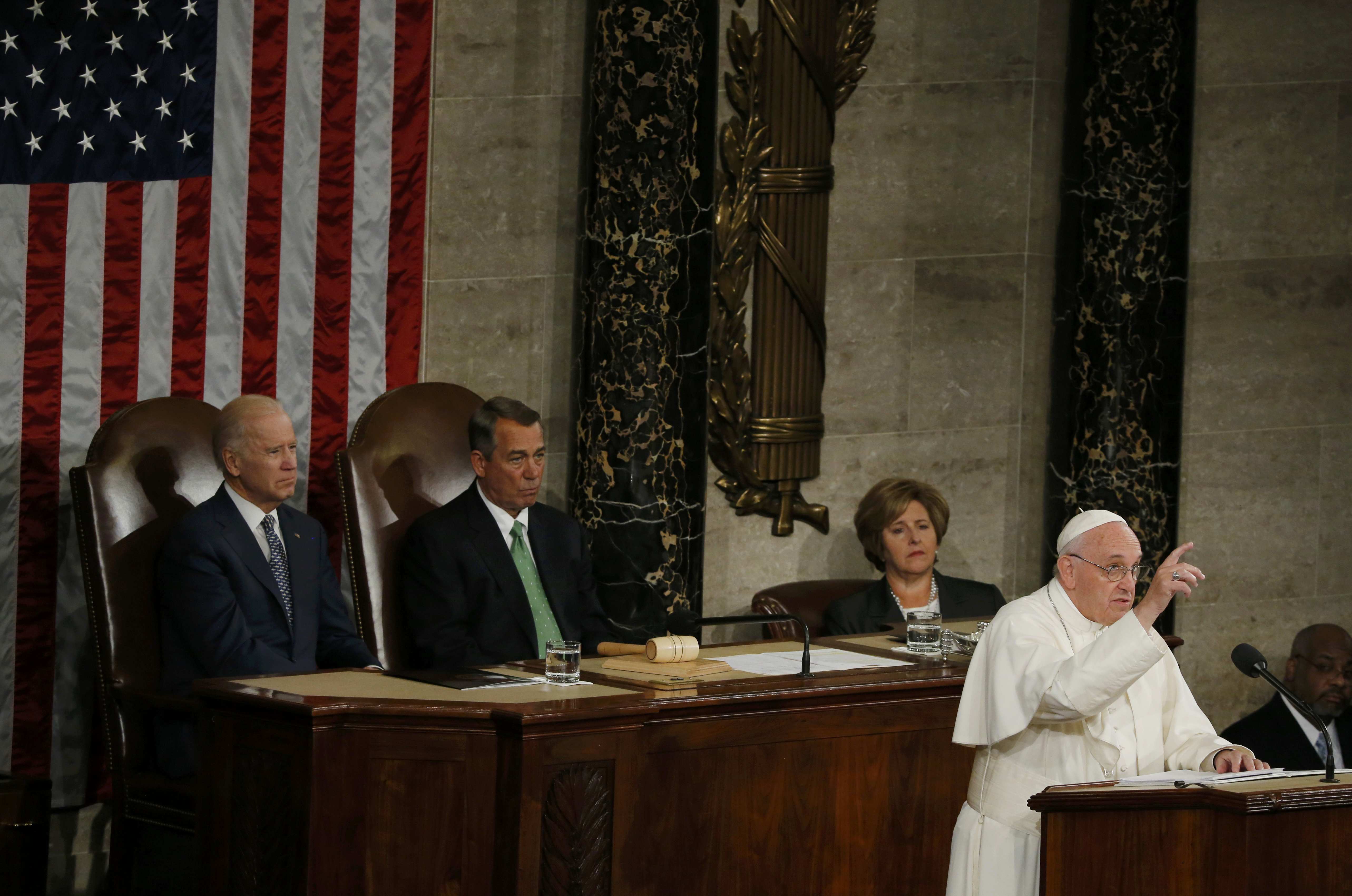 Pope Francis addresses joint meeting of Congress in Washington