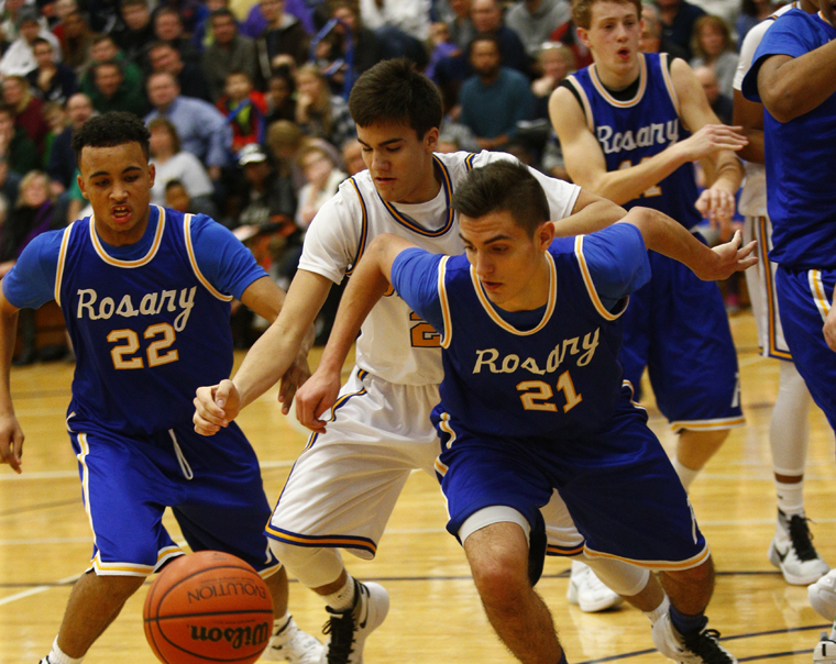 Rosary tops Assumption in ‘throwback’ basketball game