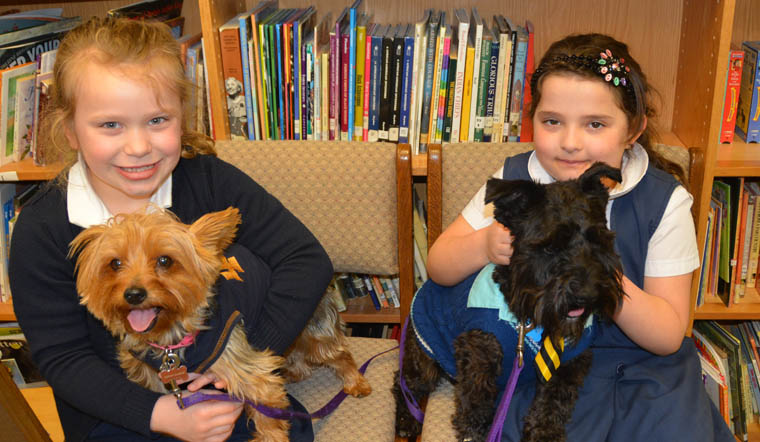 Furry friends help reluctant readers