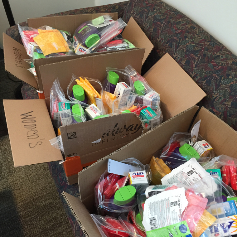 toiletries for women in need