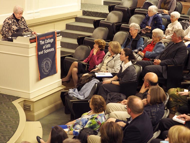Nuns’ roles rise above philanthropy, speaker says