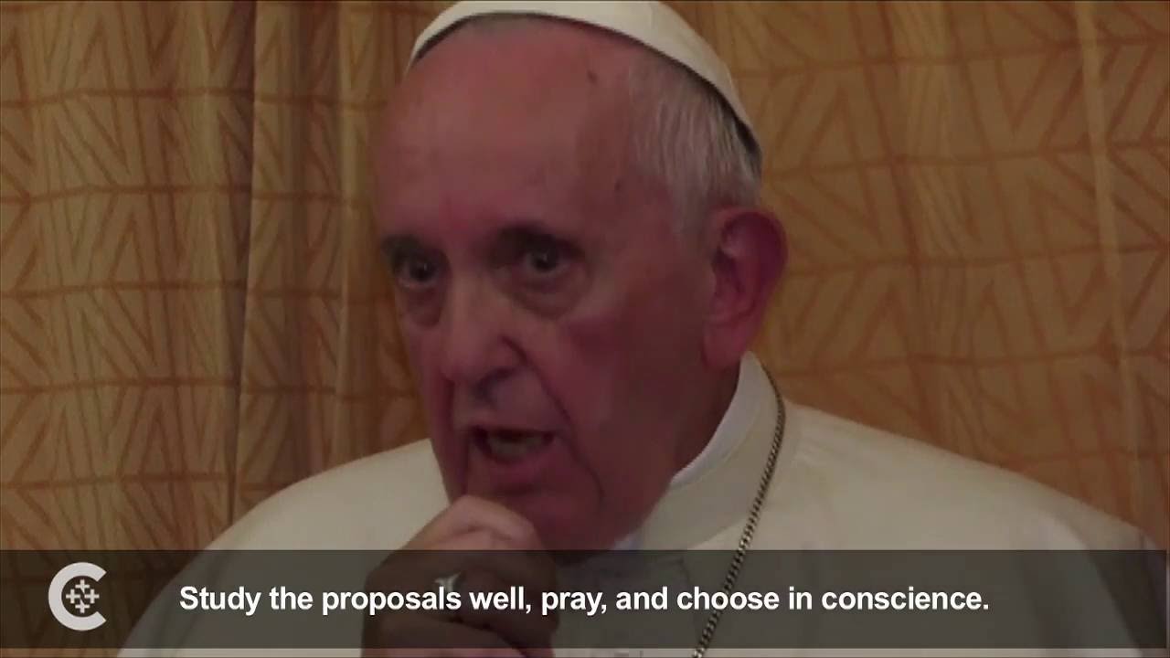 When political choice is tough, pray and vote your conscience, pope says