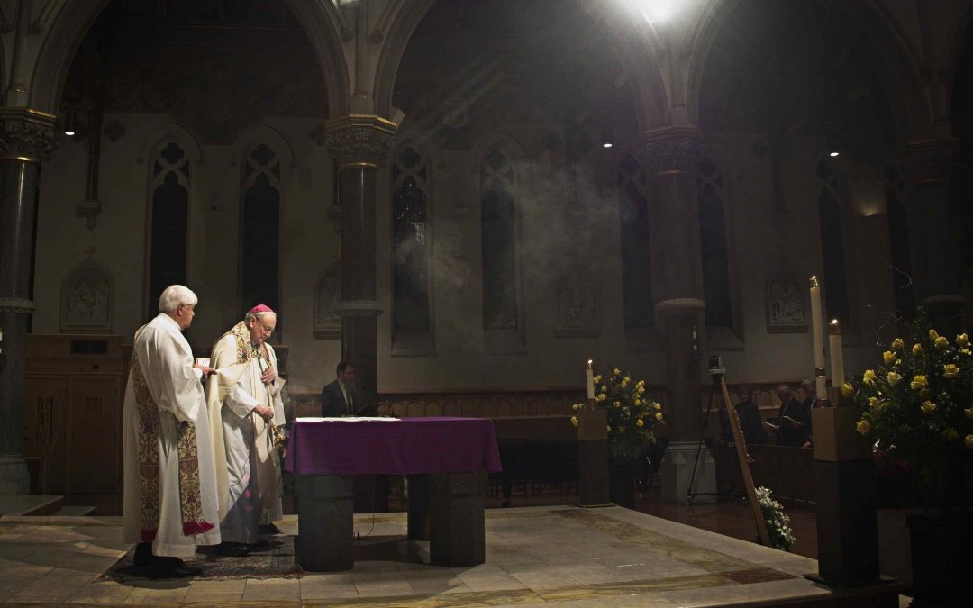 Bishop Moynihan remembered as ‘an inspiration’ at vigil