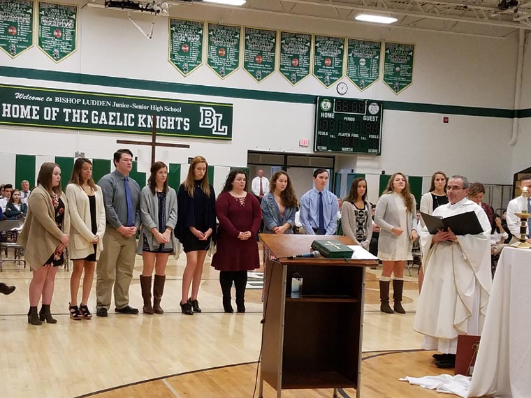 Eucharistic Ministers commissioned at Bishop Ludden