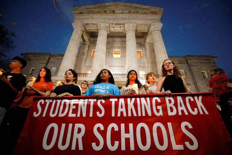 N.C. CAPITOL STUDENTS GUN CONTROL