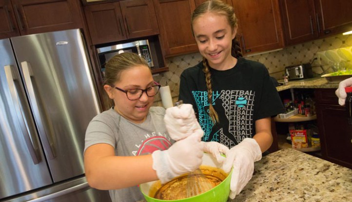 Holy Cross Caring Crusaders take on service with love