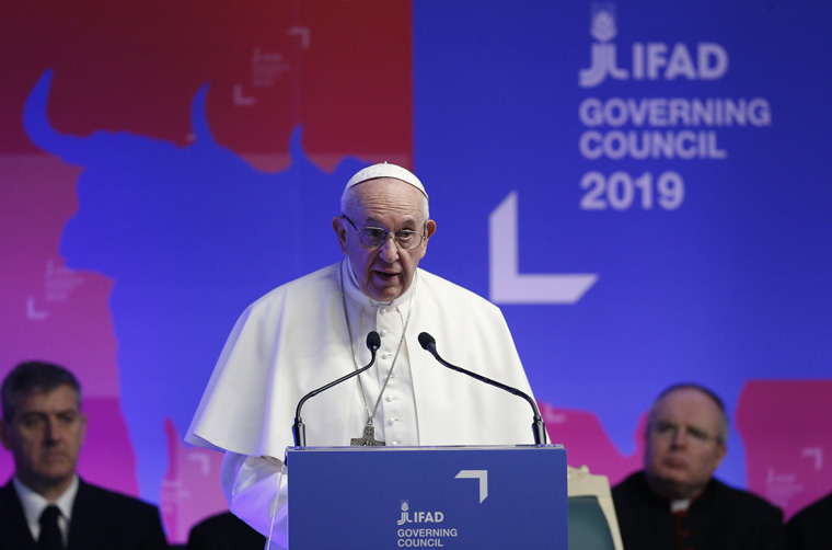Pope calls on world leaders to eradicate poverty, hunger