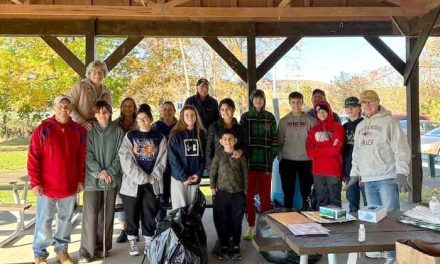 Broome County parish participates in cleanup of riverbank in park