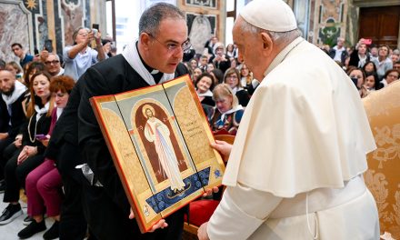 Reveal God’s tender face when serving others, pope tells charity group