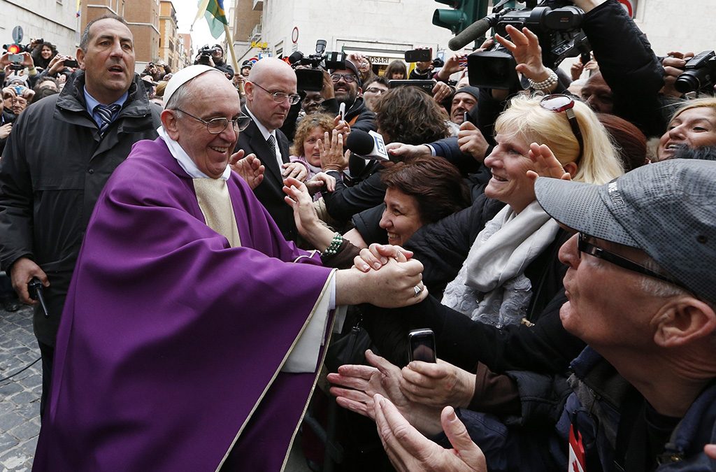 In the hospital, pope celebrates anniversary of election with cake