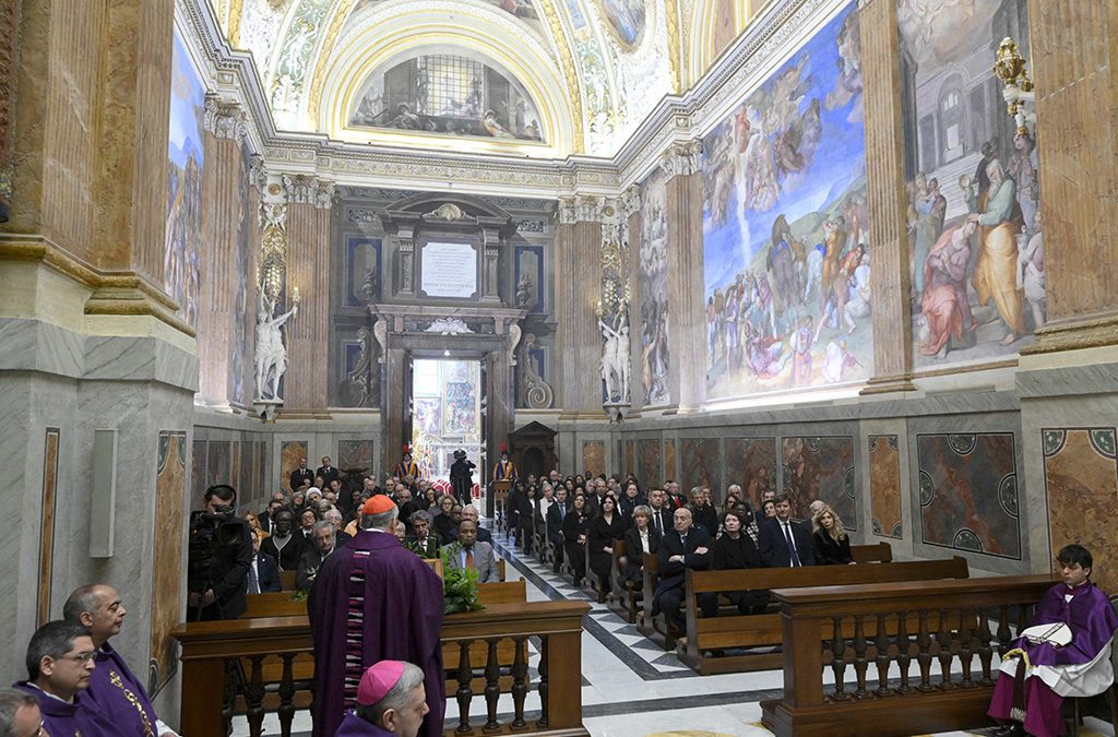 Vatican ambassadors gather for Mass to pray for pope’s health