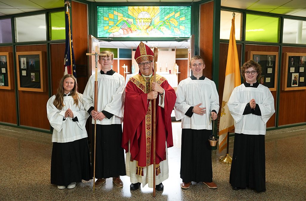 First family Eucharist at Bishop Ludden-Grimes