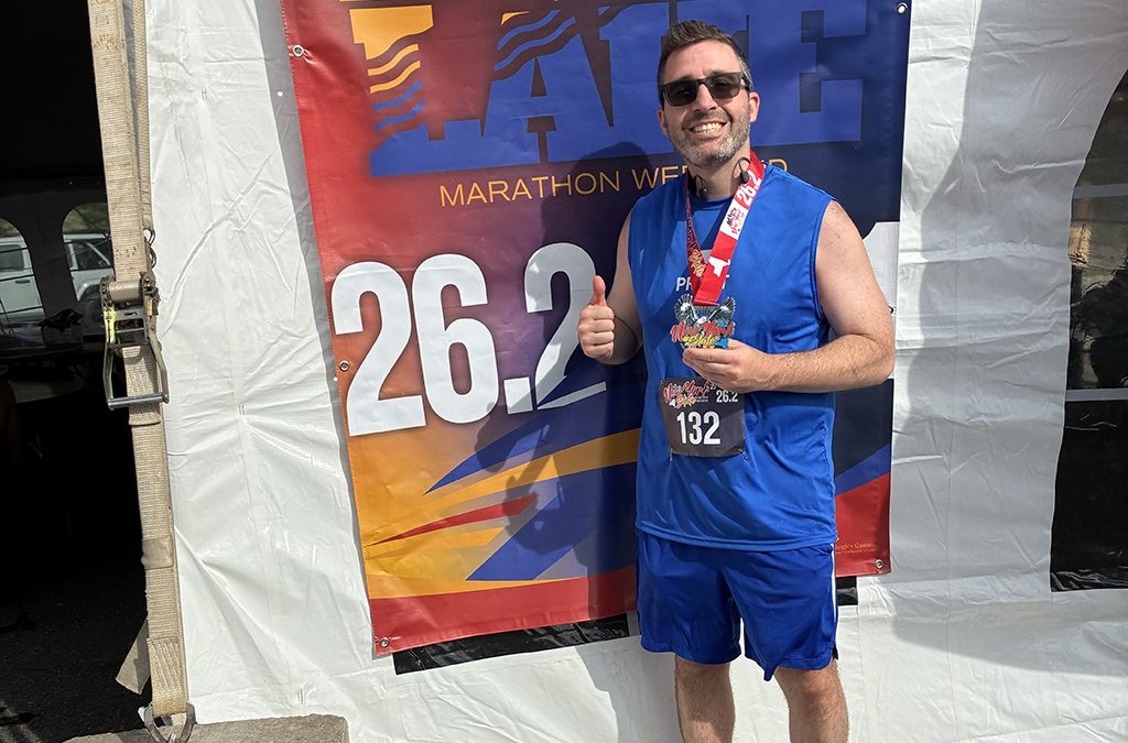 Running toward the goal