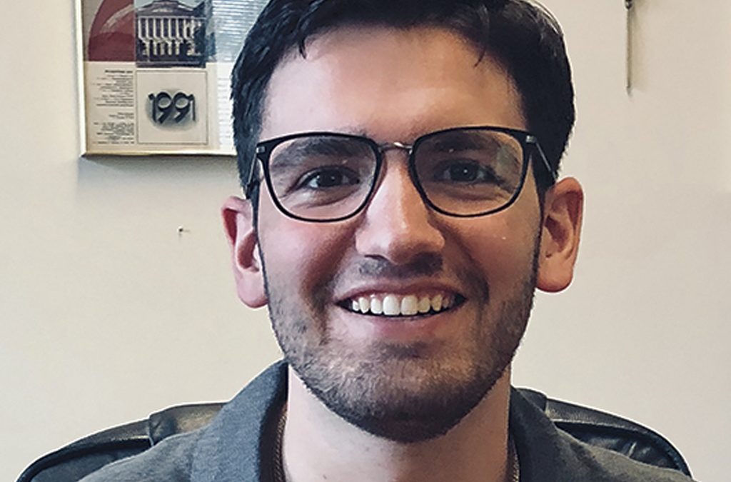 High school youth minister Nick Calaprico finds God in the silence