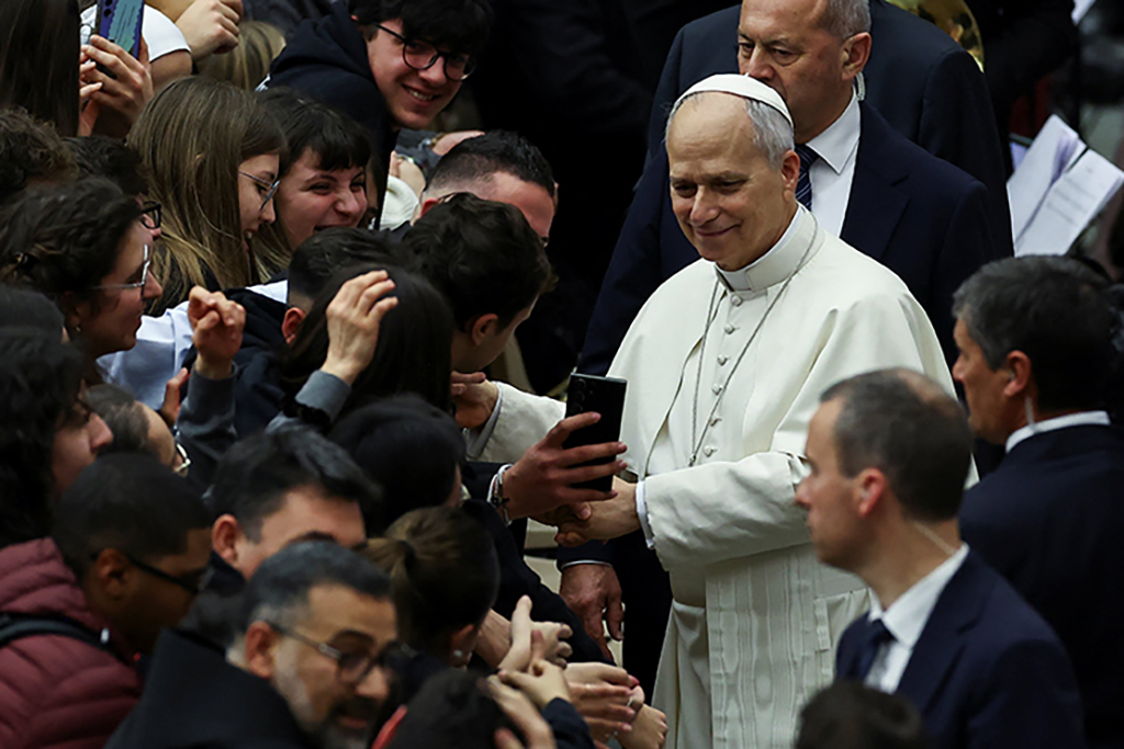 POPE ENCOUNTER WITH YOUTH ROME