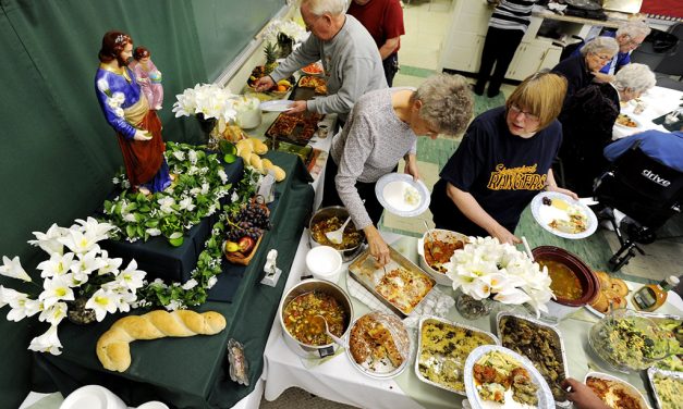 Setting a table for St. Joseph’s Day